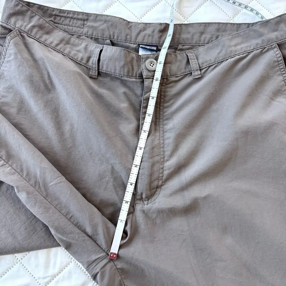 Patagonia Men’s Hiking Travel Shorts 36 Gray Nylon Stretch Outdoor Trail Casual
